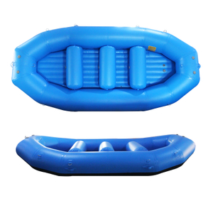 Bote de balsas inflables de rafting con suelo de PVC para aventuras