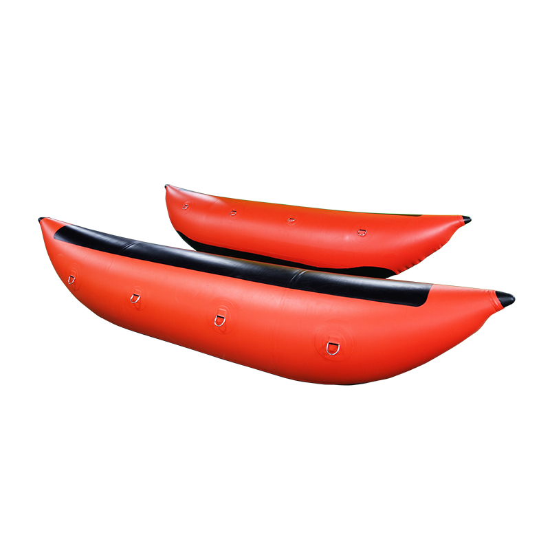 Tubos de pontones de plátano inflables de PVC para bicicleta de agua flotante