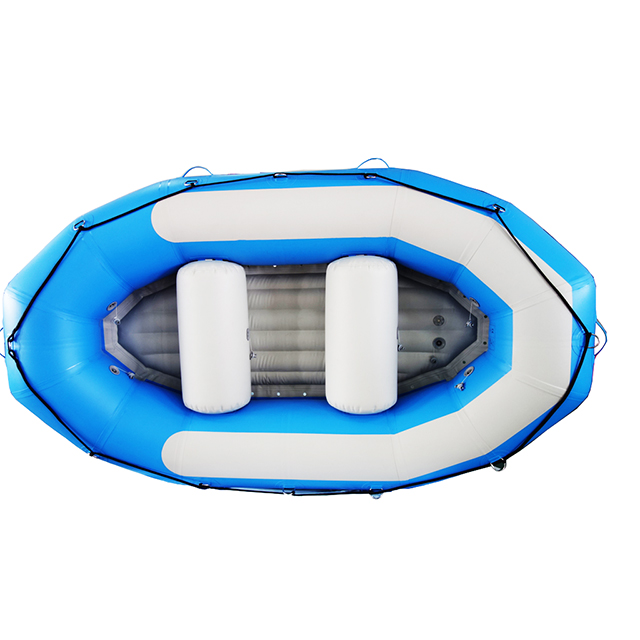 Bote de pesca de aventura al aire libre, bote inflable de rafting en el río